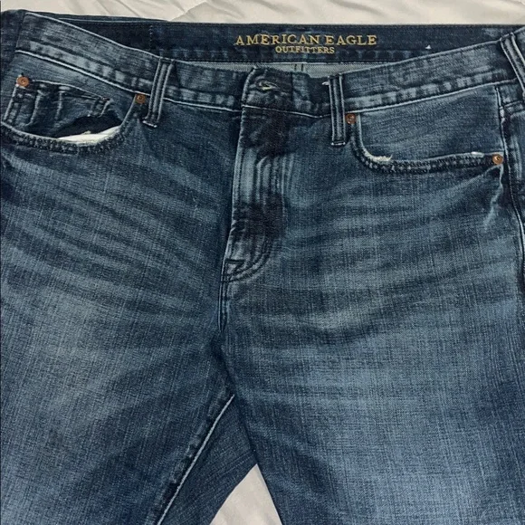 American Eagle Outfitters Men's Dark Blue Denim - Picture 2 of 8